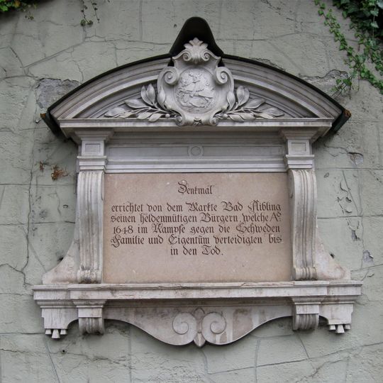 Gedenktafel zur Erinnerung an die Verteidiger Aiblings von 1648