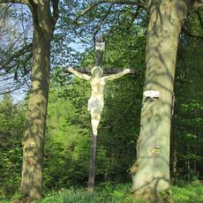 Dřevěný kříž západně od Mladých Břišť u Jankovského potoka