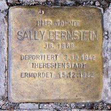 Stolperstein dedicated to Sally Bernstein