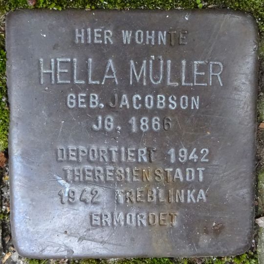 Stolperstein en memoria de Hella Müller