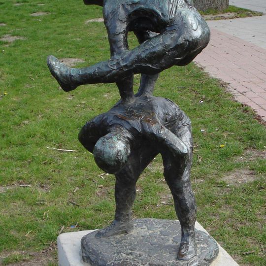 Bokspringende jongens