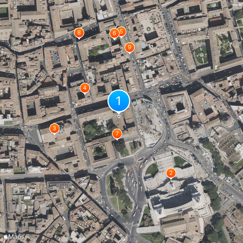 Palazzo Venezia Mapa