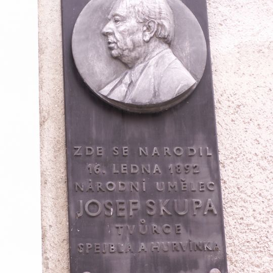 Pamětní deska Josefa Skupy ve Strakonicích