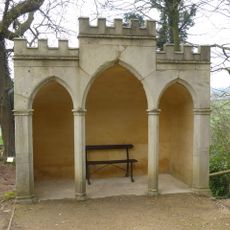 Gothic seat circa 150 metres south west of Painswick House