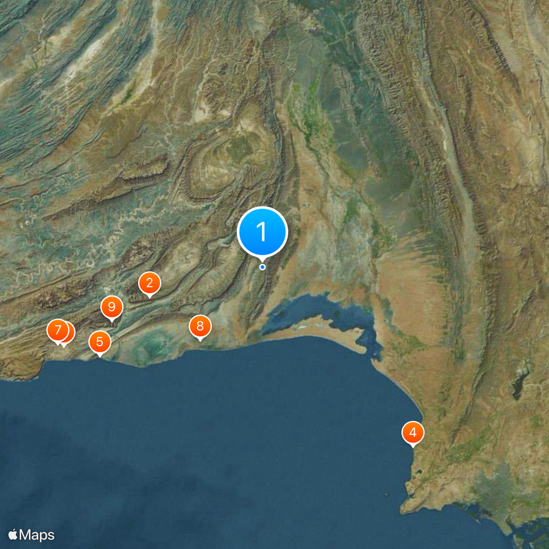 Lasbela District Map