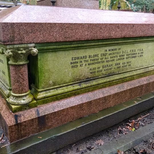 Monument To Edward Blore In Highgate Cemetery