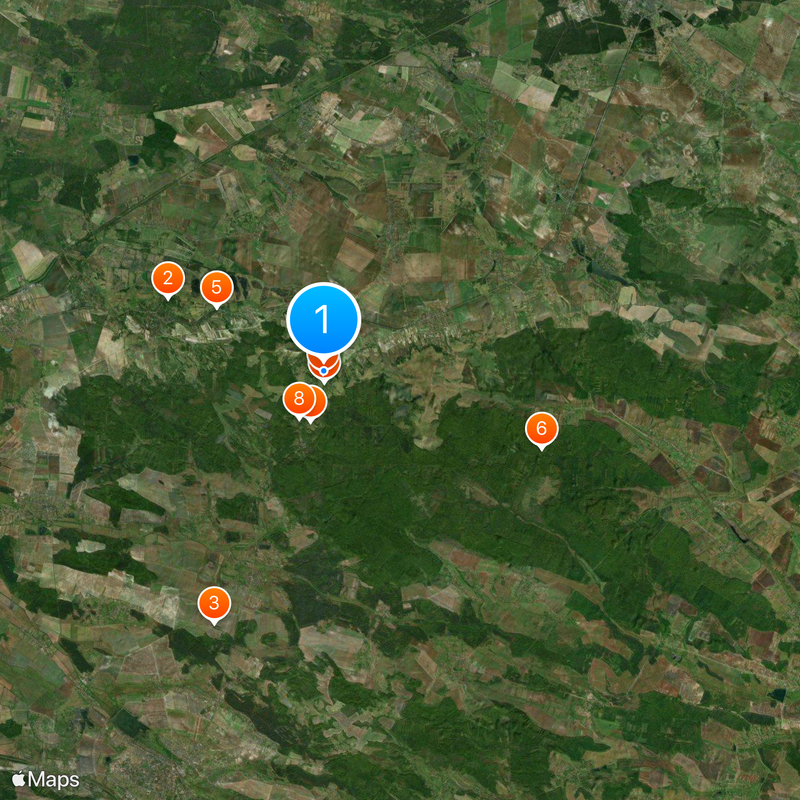 Pidhirtsi Castle Map