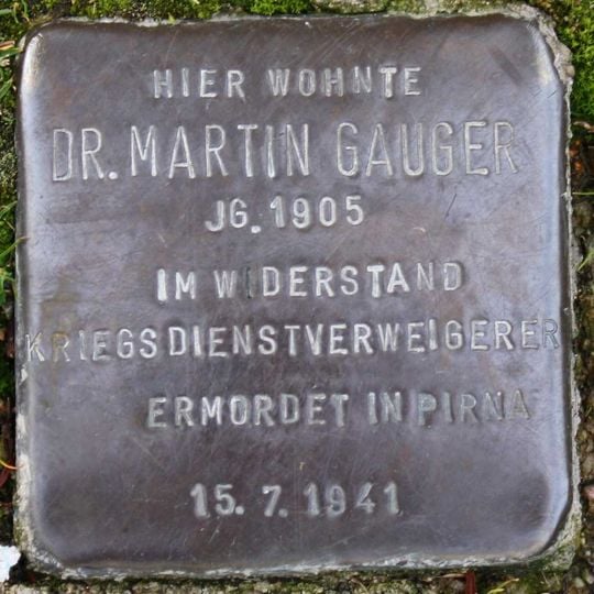 Stolperstein für Dr. Martin Gauger