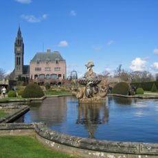 Retaining walls to Dragon Fountain Pool