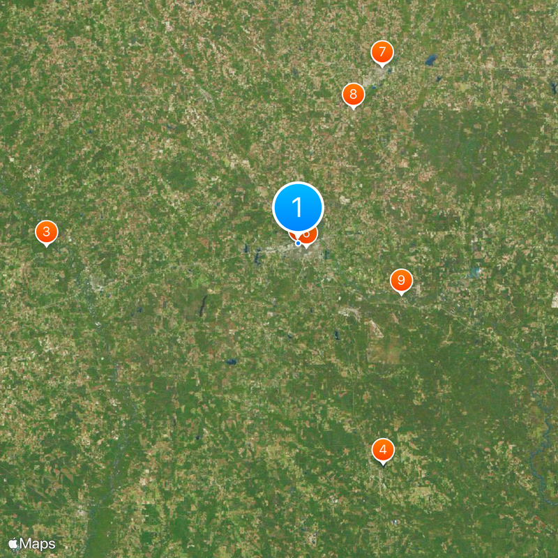 University of Southern Mississippi Map