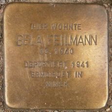Stolperstein dedicated to Bela Feilmann