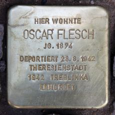 Stolperstein dedicated to Oscar Flesch
