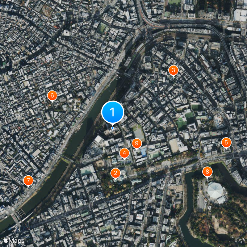 Tokyo Teishin Hospital Map