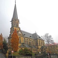 Schodiště k evangelickému kostelu v Děčíně