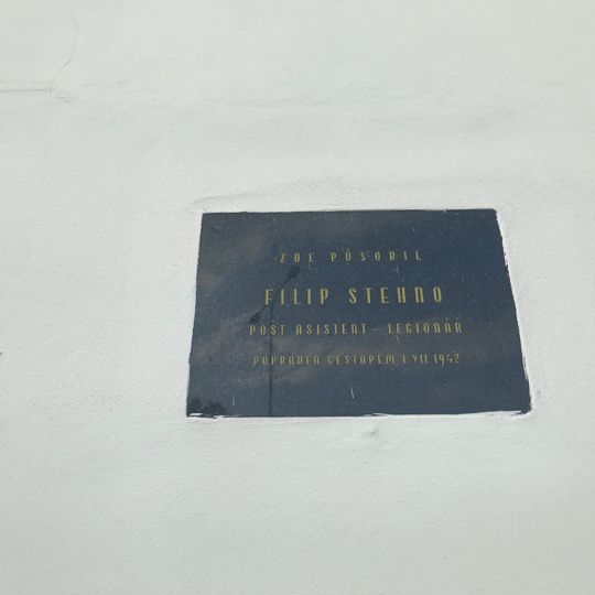 Pamětní deska Filipa Stehna v Havlíčkově Brodě