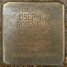 Stolperstein en memoria de Josephine Rosenthal