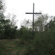 Kříž na křížové cestě u Stříbra na vrcholu Křížového vrchu