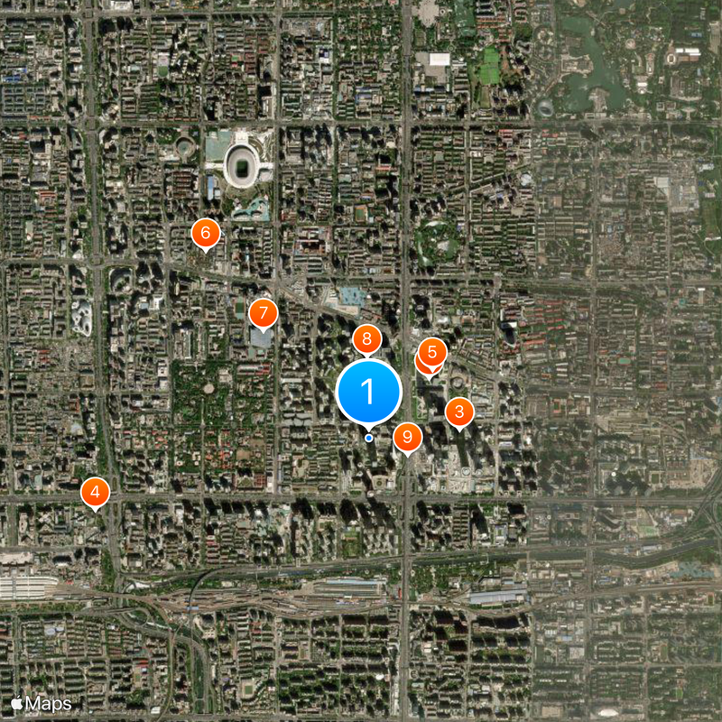 China World Trade Center Tower III Kaart