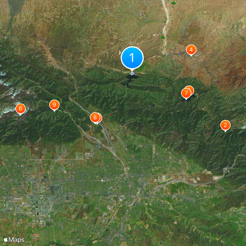 Silverwood Lake Map