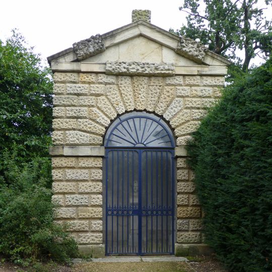 Temple At End Of Yew Walk North East Of Chiswick House