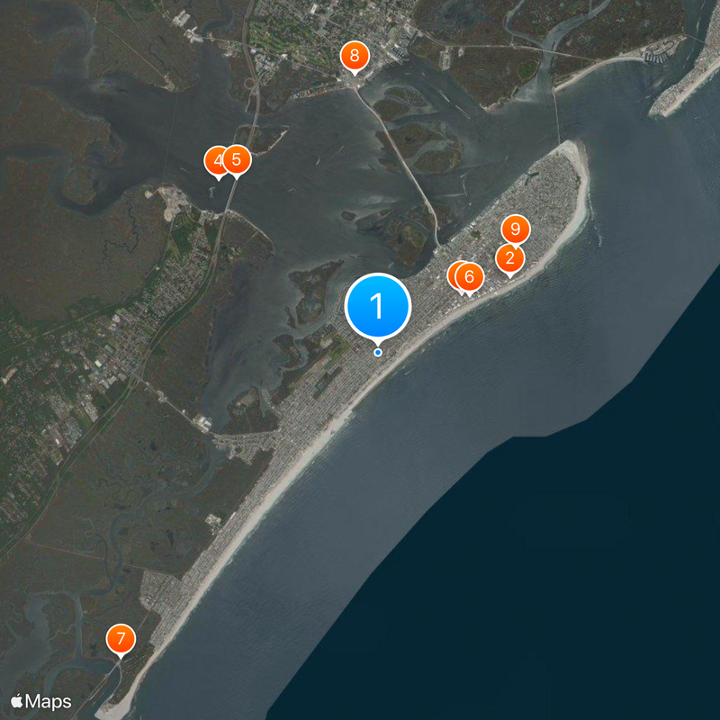 Ocean City Map