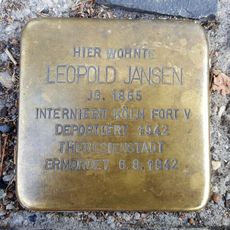 Stolperstein dedicated to Leopold Jansen