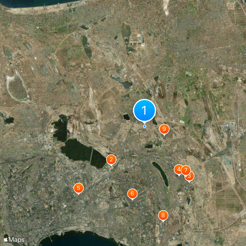 Absheron peninsula Map