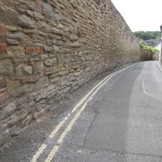 Town Walls from site of Mill Street Gate, eastwards