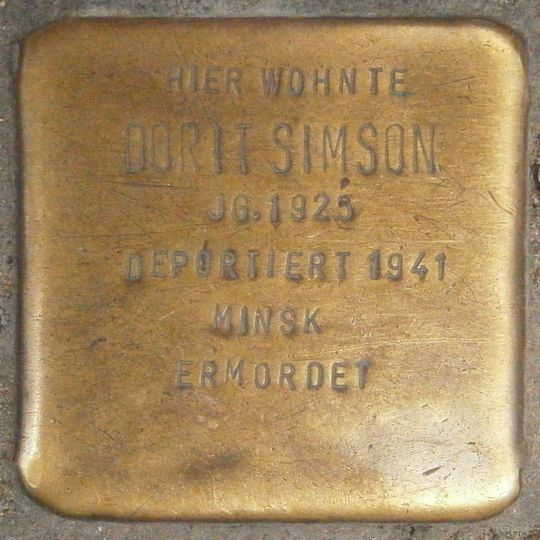 Stolperstein en memoria de Dorit Simson