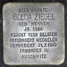 Stolperstein en memoria de Golda Ziegel