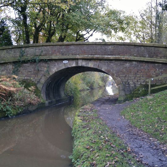 Canal bridge number 22, 200 metres north west of Clark Green Farmhouse
