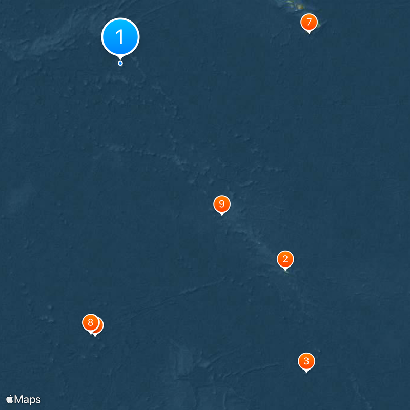 Dalekie Wyspy Mniejsze Stanów Zjednoczonych Mapa