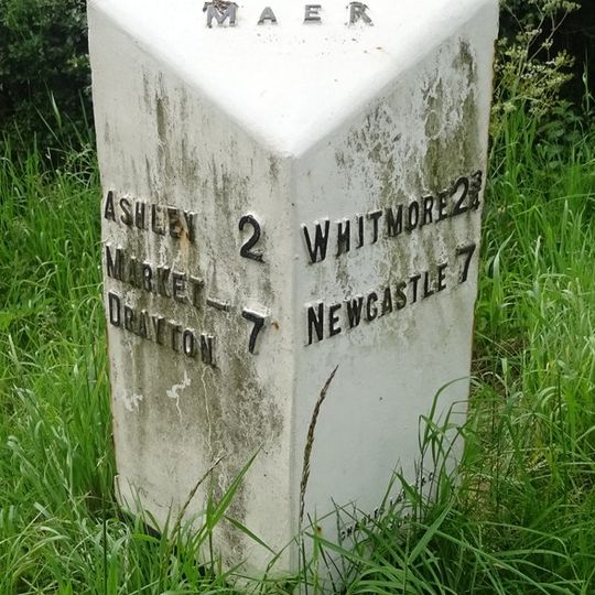 Milepost At Ngr Sj 7724 3878