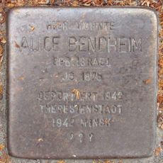 Stolperstein dedicated to Alice Bendheim