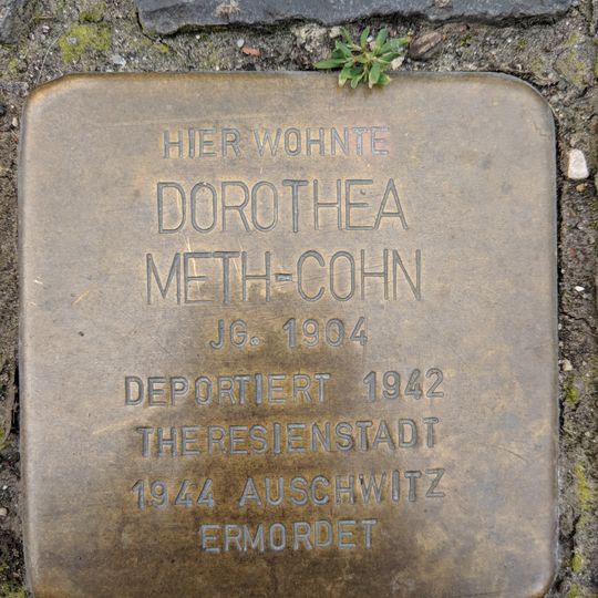 Stolperstein dedicated to Dorothea Meth-Cohn