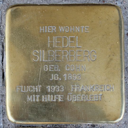 Stolperstein à la mémoire de Hedel Silberberg