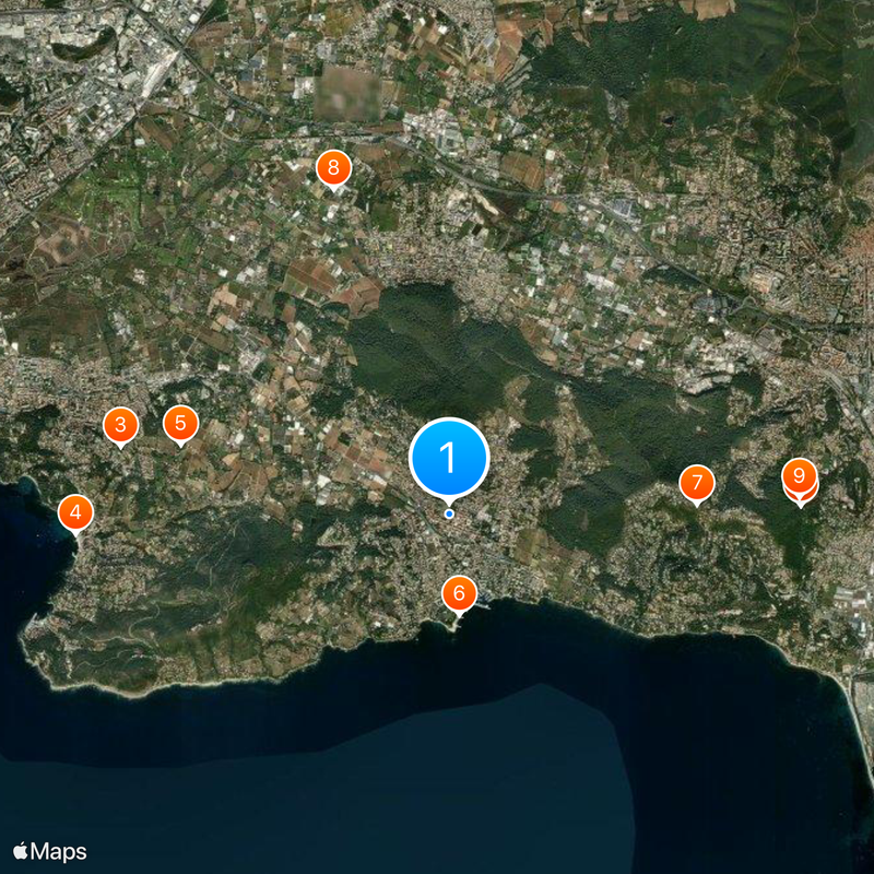 Carqueiranne Map