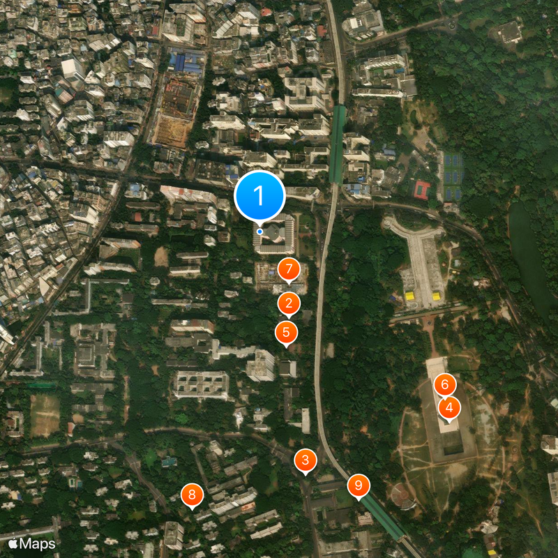 Bangladesh National Museum Mapa