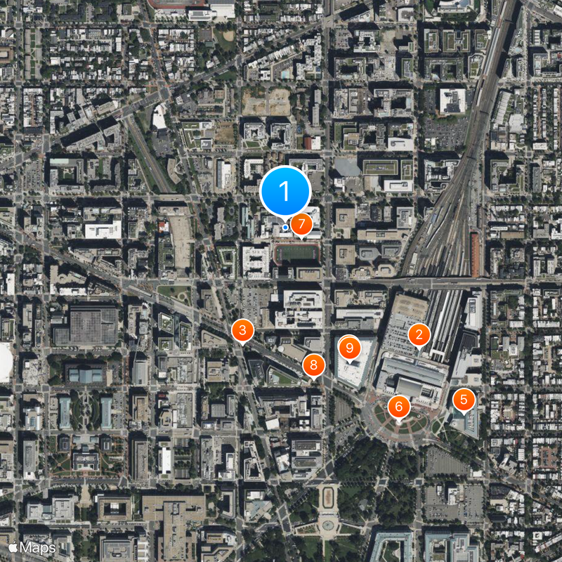 Gonzaga College High School Map