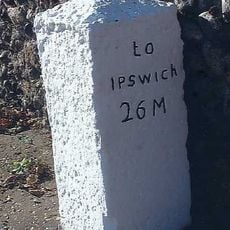 Milestone, Norwich Road, by No. 2