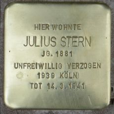 Stolperstein à la mémoire de Julius Stern