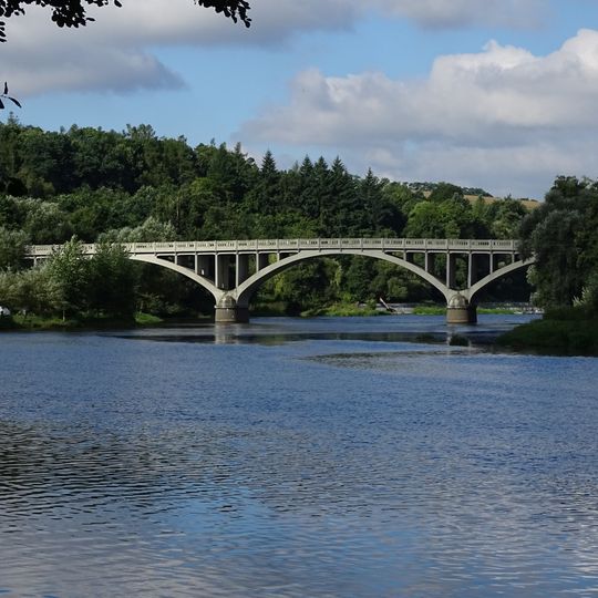 Berounka bridge in Kalinova Ves