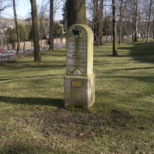 Königlich-Sächsischer Meilenstein Marienberg