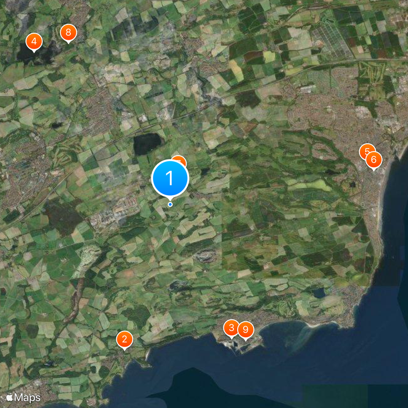 Kirkcaldy and Cowdenbeath Map
