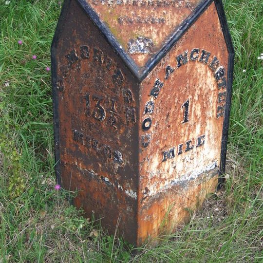 Milepost, slip road E of jct with A1198