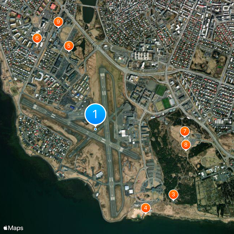 Reykjavík Airport Map