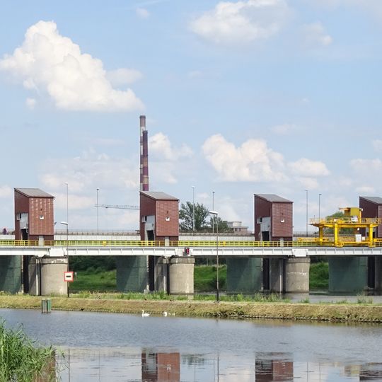 Dąbie Dam Bridge in Kraków