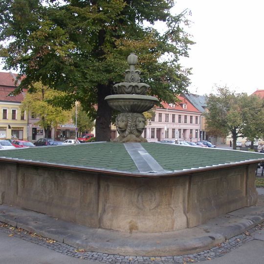 Lions fountain in Slaný