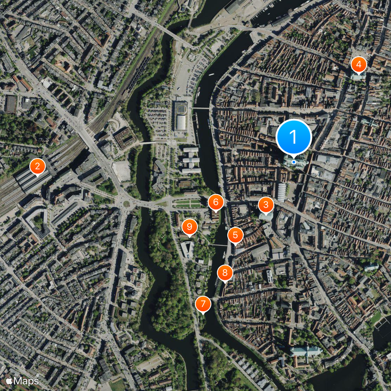 Kościół Mariacki w Lubece Mapa