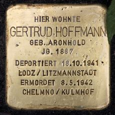 Stolperstein en memoria de Gertrud Hoffmann